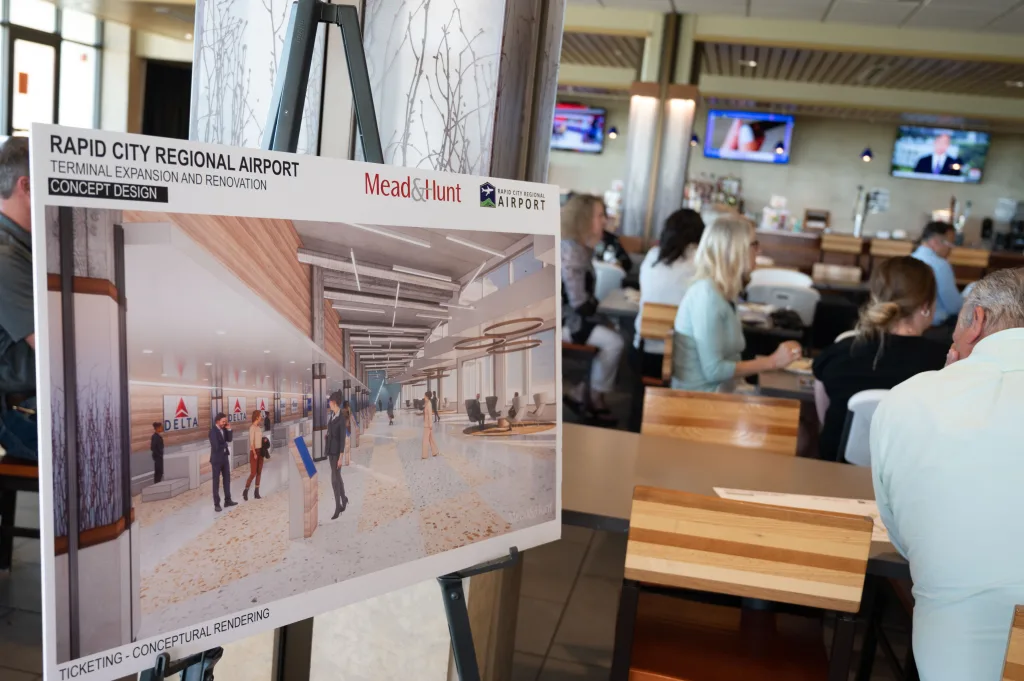 Photo of rapid city airport project rendering