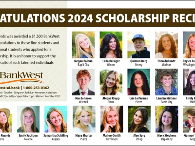 Photo collage of BankWest Scholarships recipients 2024-2025 school year.